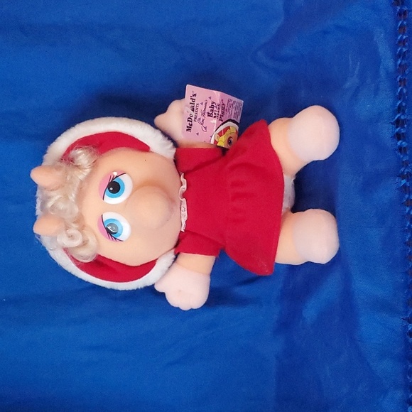 VTG NWT McDonald’s Miss Piggy Baby Christmas 1987 10" Plush Stuffed Animal - Picture 1 of 11